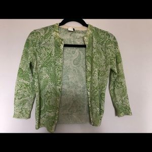 Vintage J Crew 3/4 length sleeve cardigan